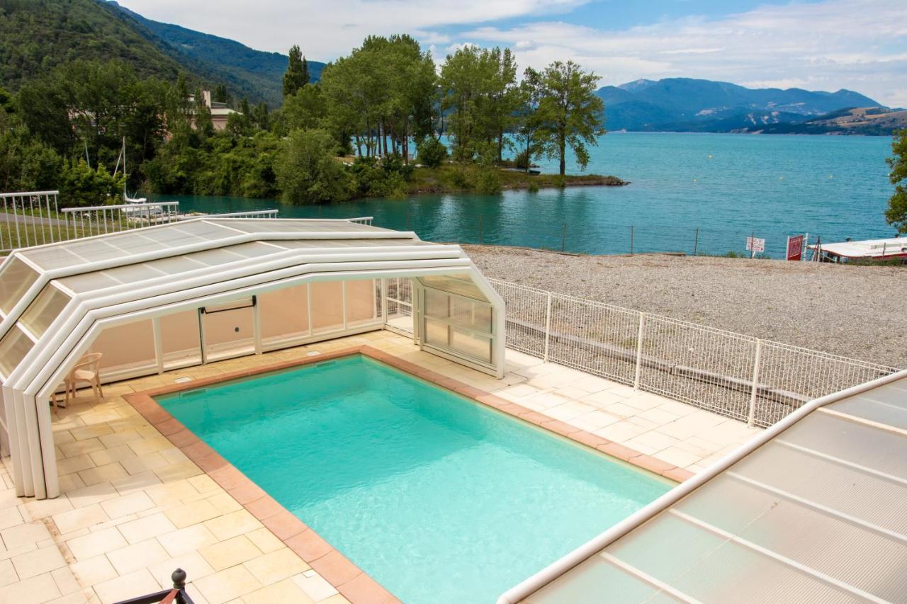 Hotel Les Flots Bleus Savines Bagian luar foto