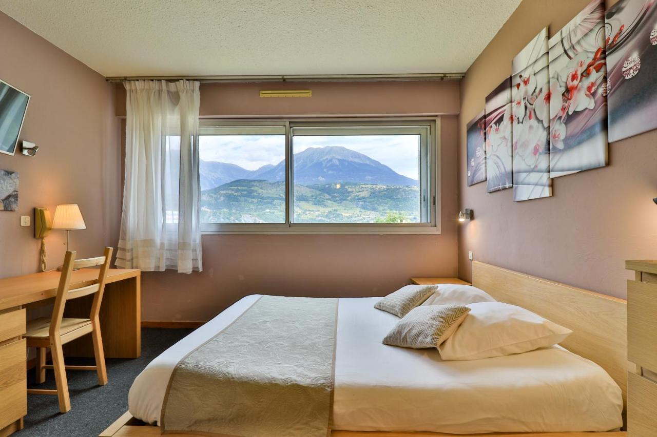 Hotel Les Flots Bleus Savines Bagian luar foto